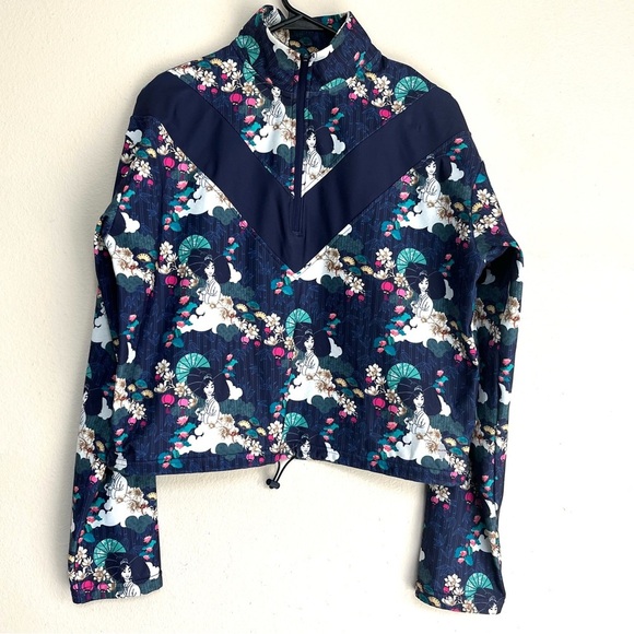 Black Milk For Honour Disney Milan Funnel Neck Quarter Zip Sweatshirt Size S - Picture 2 of 12